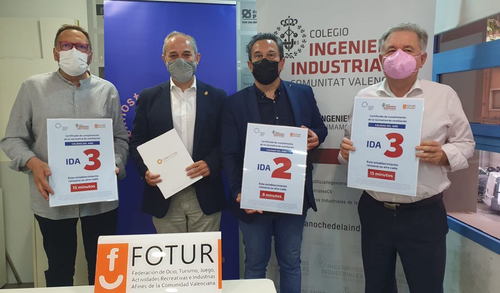 COIICV, CONHOSTUR y FOTUR firman un acuerdo para fomentar la emisión de informes técnicos de instalaciones de ventilación    