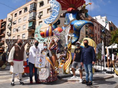 La Falla Duque de Gaeta – Puebla de Farnals recibe el PREMI FESTUR AL MILLOR NINOT TURÍSTIC 2021