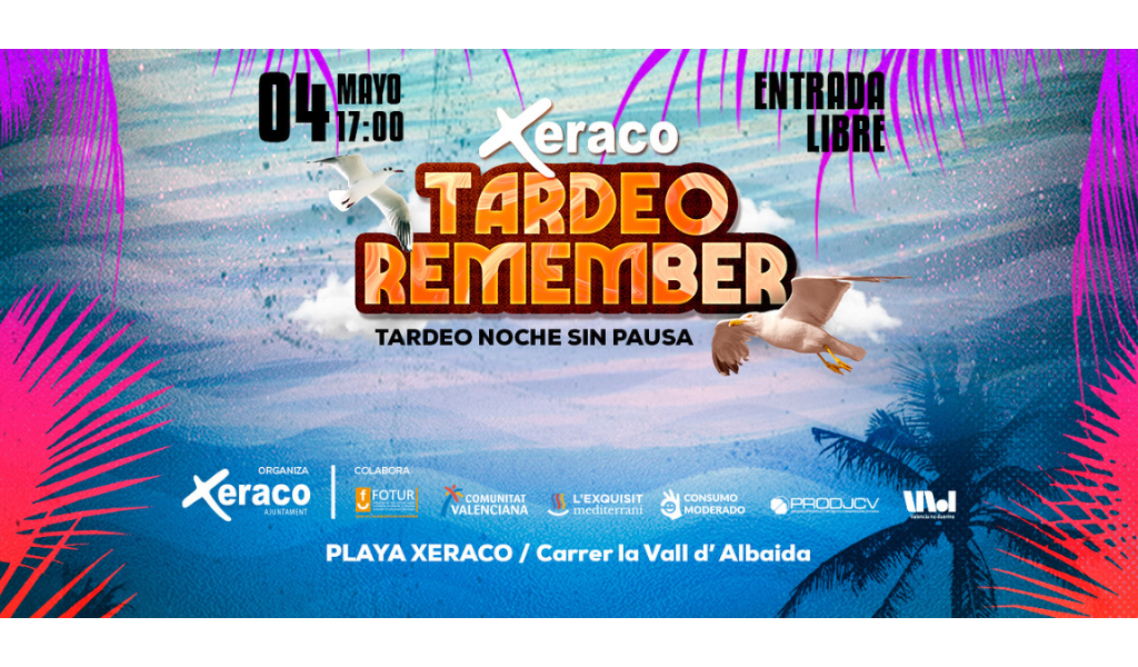 Tardeo Remember, 4 de mayo - Playa Xeraco