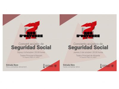 Concierto acústico Seguridad Social por el Día de la Comunitat Valenciana